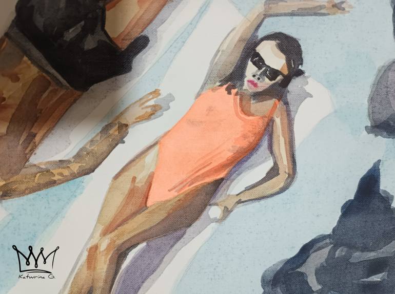 Original Conceptual Erotic Painting by Katwrina Golban