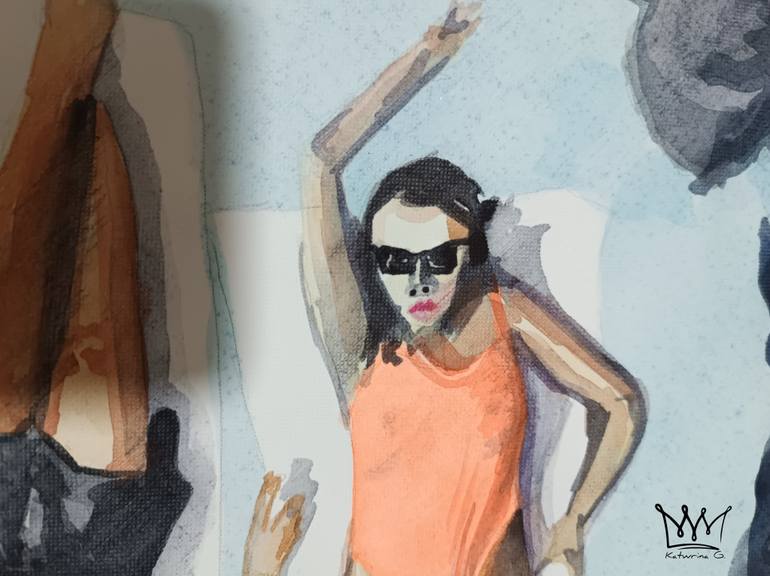Original Conceptual Erotic Painting by Katwrina Golban