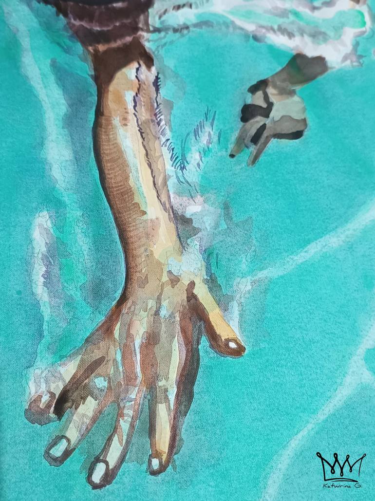 Original Abstract Erotic Painting by Katwrina Golban