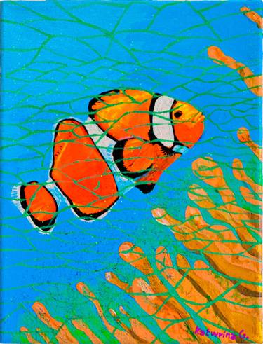 Original Conceptual Fish Paintings by Katwrina Golban