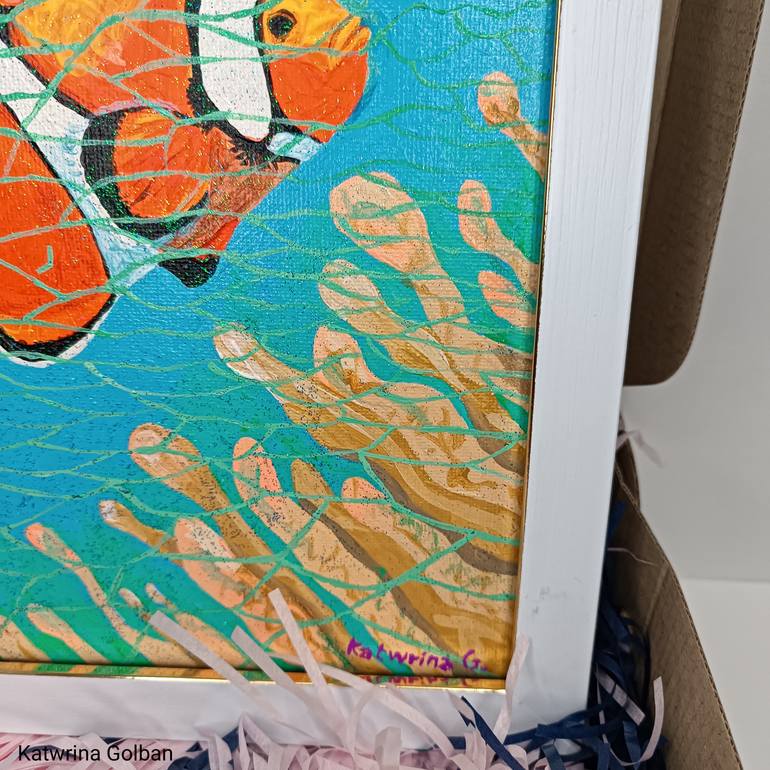 Original Conceptual Animal Painting by Katwrina Golban