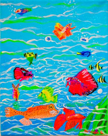 Print of Fish Paintings by Katwrina Golban