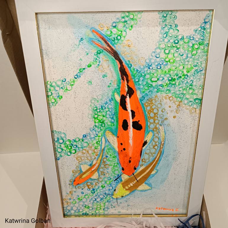 Original Abstract Expressionism Animal Painting by Katwrina Golban