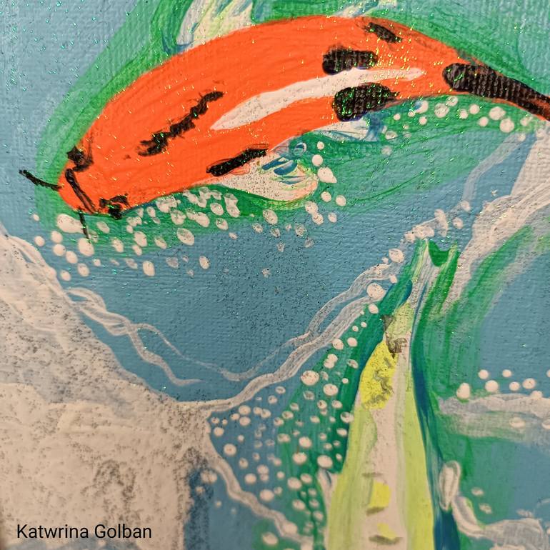 Original Fish Painting by Katwrina Golban