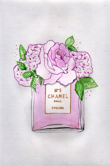 Original Conceptual Floral Drawings by Katwrina Golban