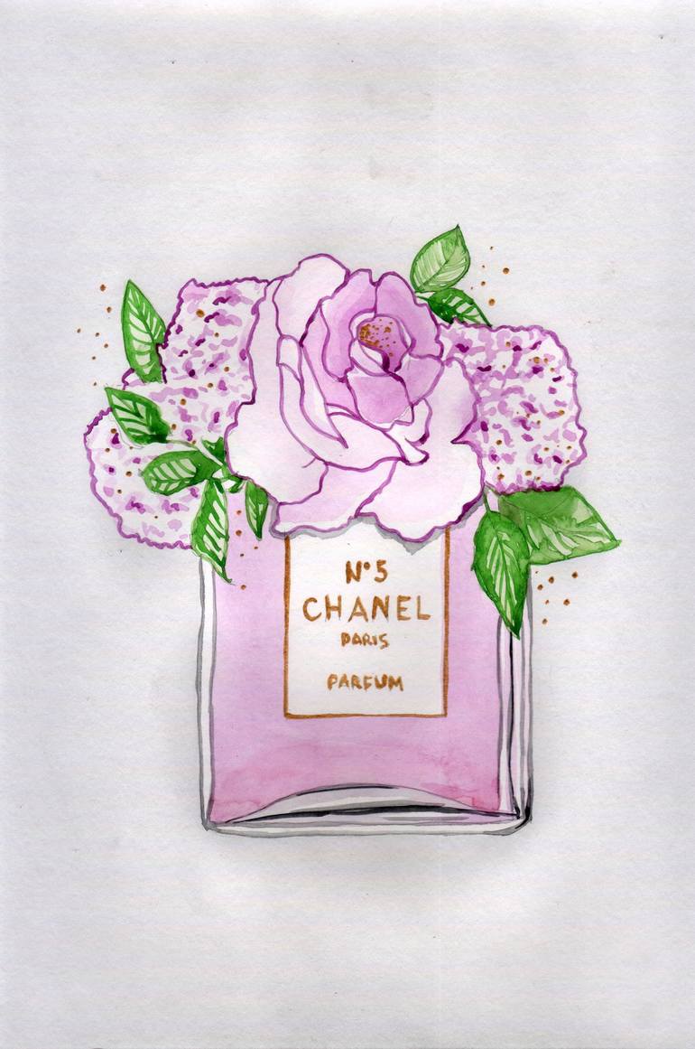 chanel watercolor