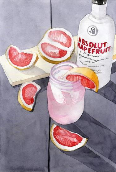 Original Fine Art Food & Drink Paintings by Katwrina Golban
