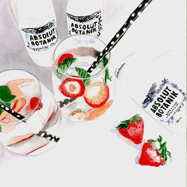 Original Modern Food & Drink Paintings by Katwrina Golban