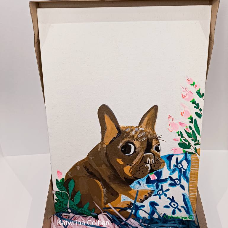 Original Contemporary Animal Painting by Katwrina Golban