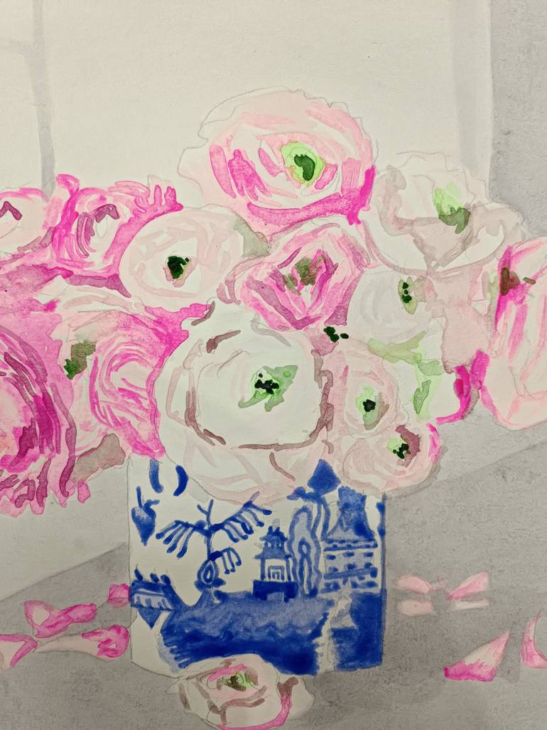 Original Conceptual Still Life Painting by Katwrina Golban
