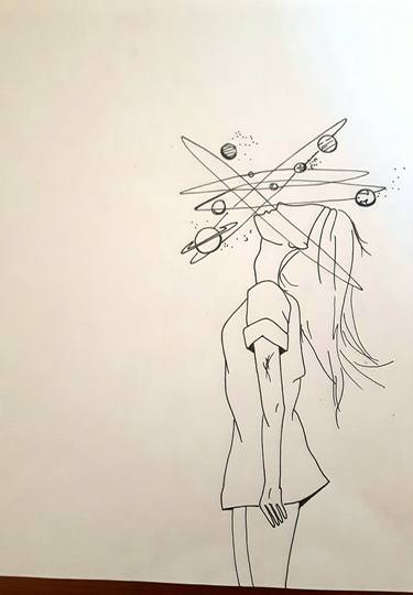 Original Abstract Drawings by Cait Moloney