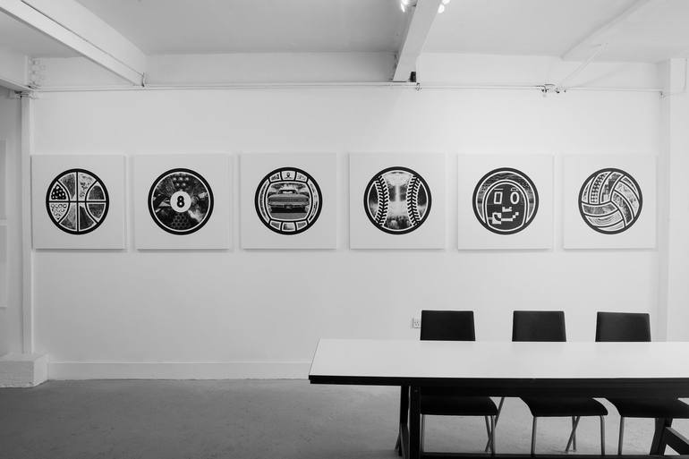 Original Black & White Sports Printmaking by Neil Carter