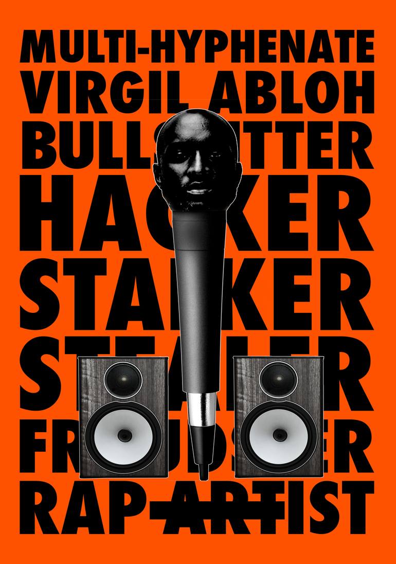 VIRGIL ABLOH VOTED as the RAPIST - Limited Edition of 1 Printmaking by Neil  Carter