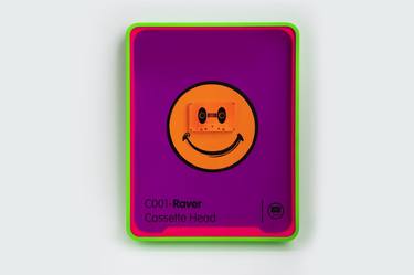 C001 Raver - Cassette Head - Neon Orange + Fluro Purple thumb