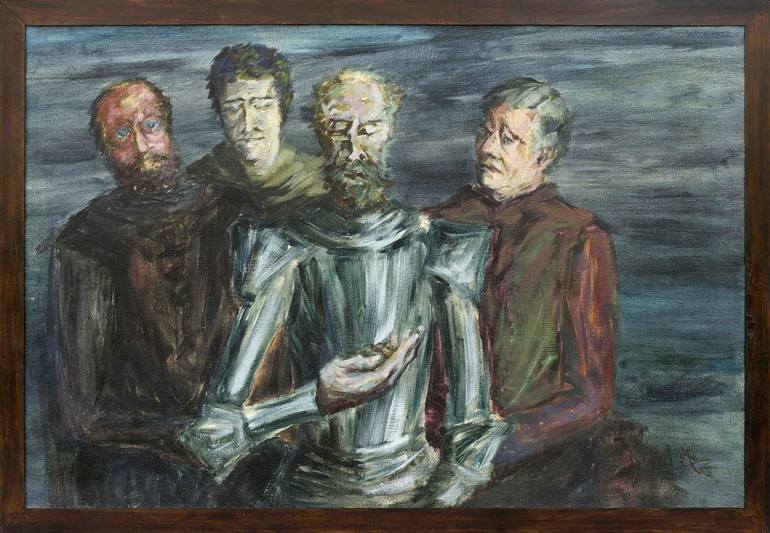 Original Expressionism Pop Culture/Celebrity Painting by Jose Manuel Chamorro