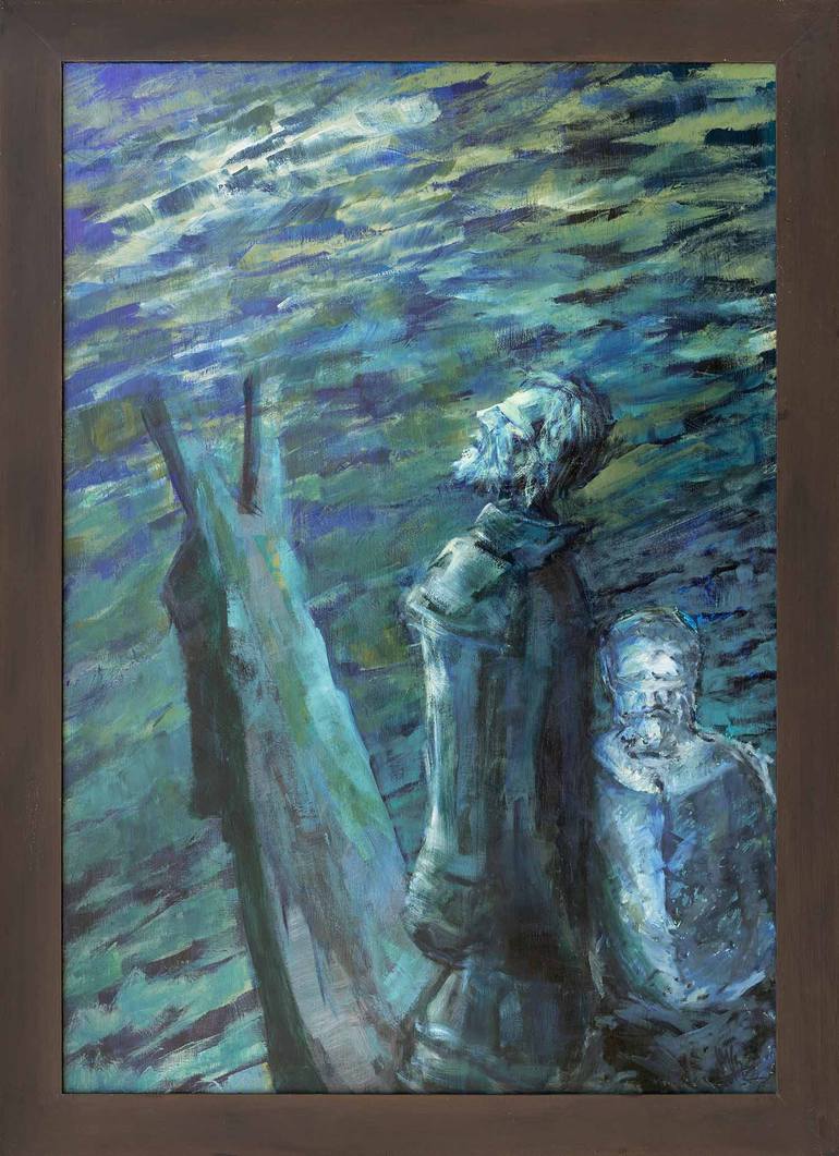 Original Expressionism Pop Culture/Celebrity Painting by Jose Manuel Chamorro