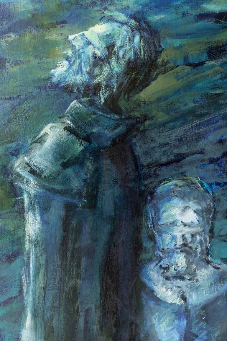 Original Expressionism Pop Culture/Celebrity Painting by Jose Manuel Chamorro