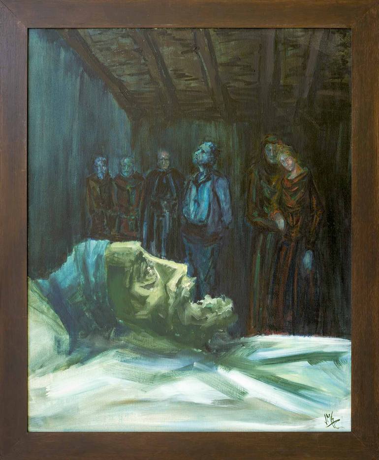 Original Expressionism Pop Culture/Celebrity Painting by Jose Manuel Chamorro