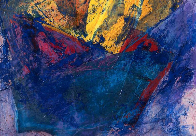 Original Abstract Expressionism Abstract Painting by Jose Manuel Chamorro