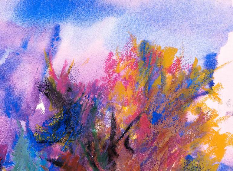 Original Abstract Expressionism Abstract Painting by Jose Manuel Chamorro
