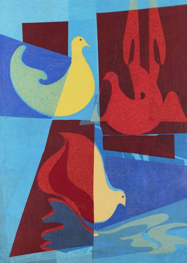 Print of Abstract Animal Collage by Jose Manuel Chamorro