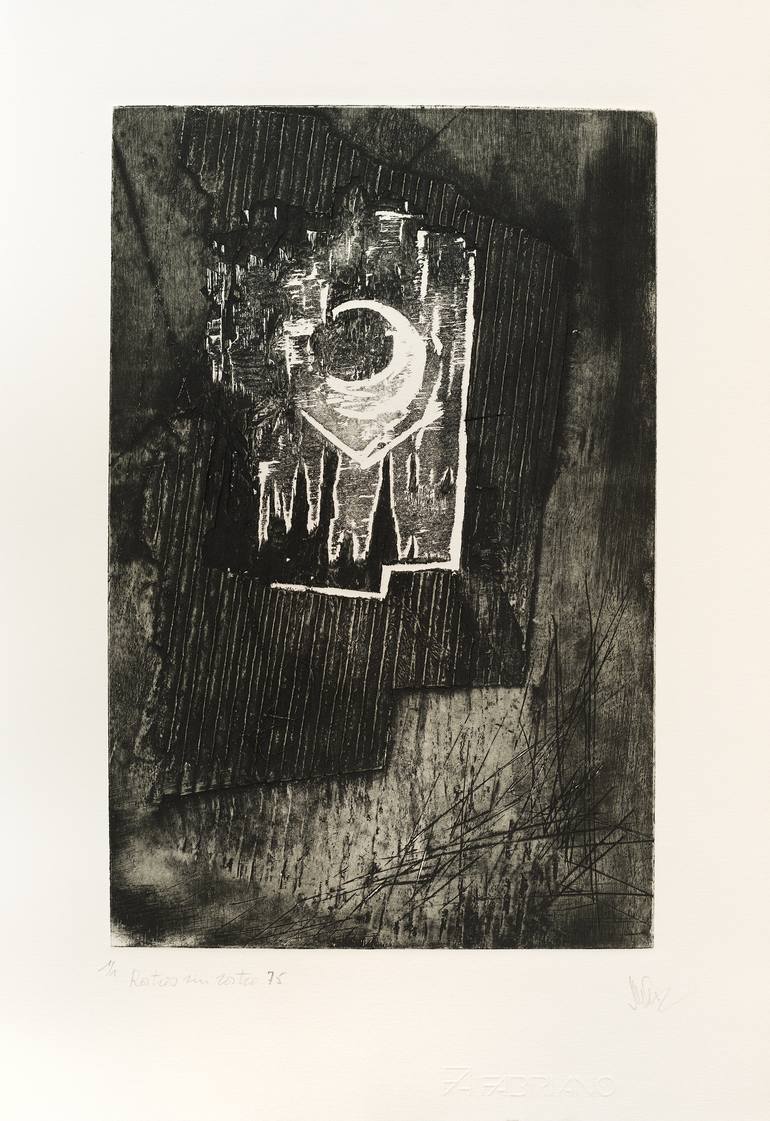 Original Expressionism Men Printmaking by Jose Manuel Chamorro