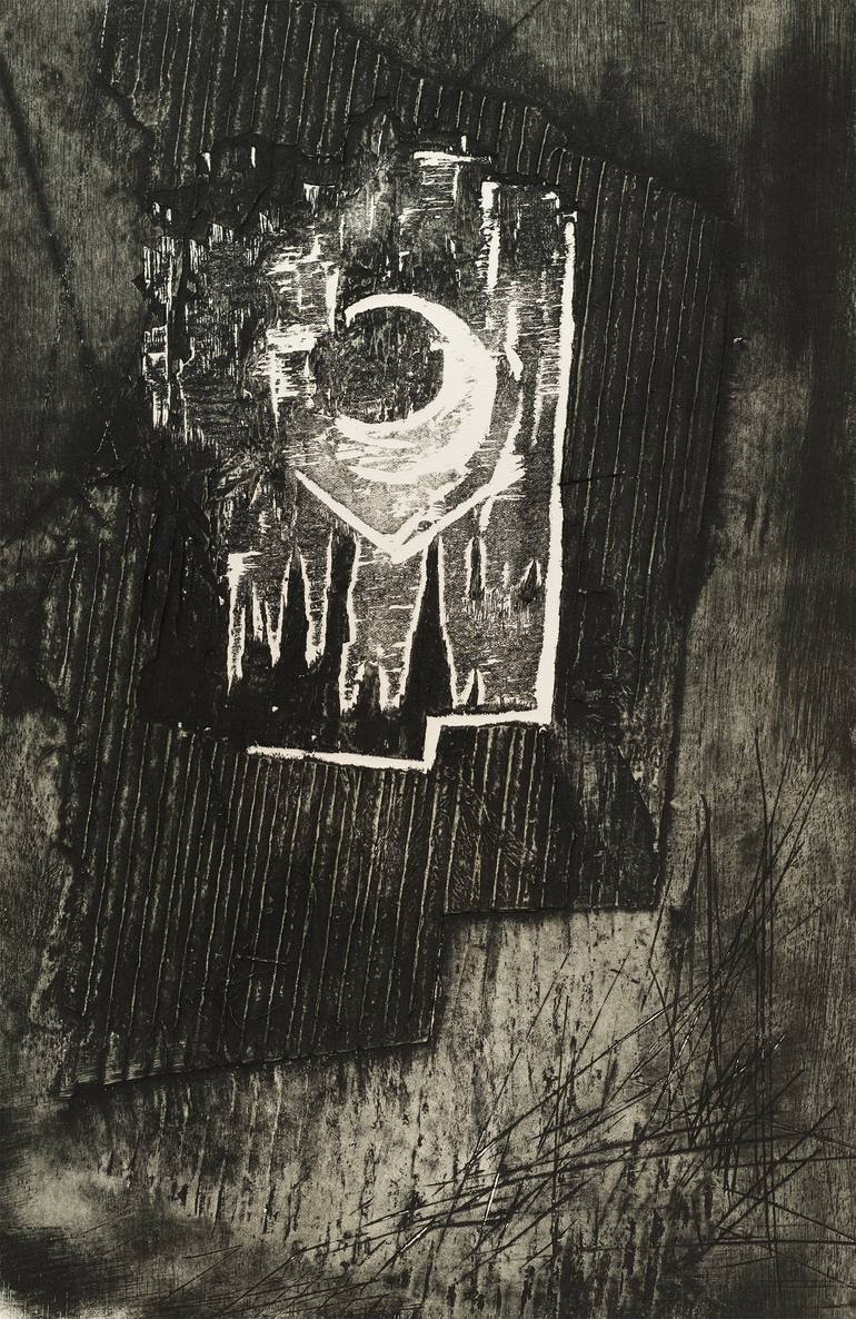 Original Expressionism Men Printmaking by Jose Manuel Chamorro