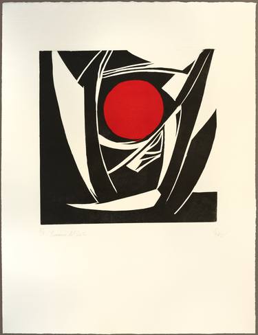 Original Abstract Expressionism Abstract Printmaking by Jose Manuel Chamorro