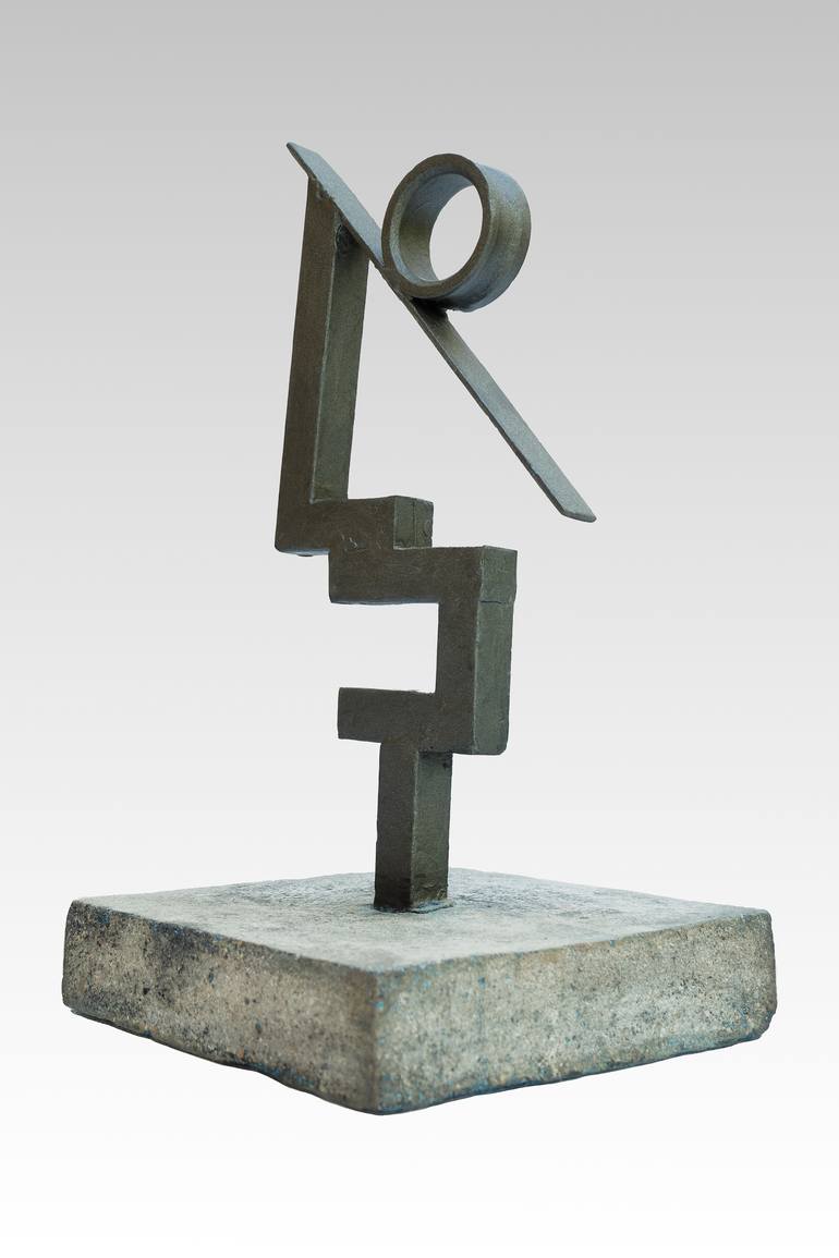 Original Minimalism Geometric Sculpture by Jose Manuel Chamorro