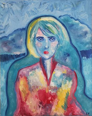 Original Abstract Expressionism Women Paintings by Camille Florence