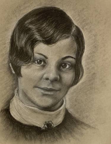 Original Figurative Portrait Drawings by Jean McGuire