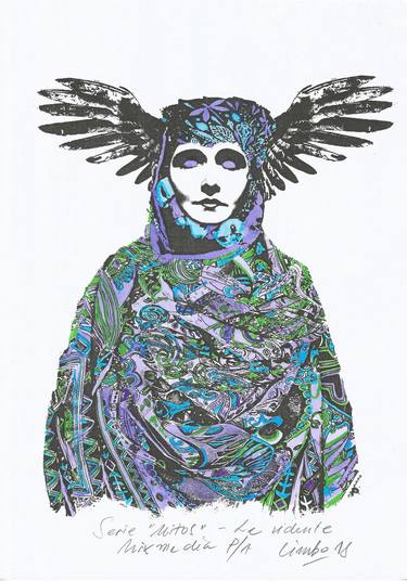 Print of Conceptual Women Mixed Media by Roberto Cavallo Limbo