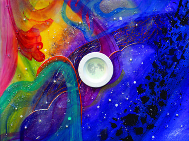 Print of Abstract Outer Space Paintings by Luis Mendoza