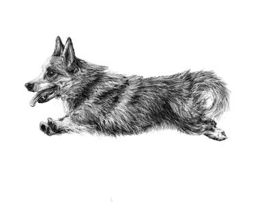 Print of Figurative Dogs Drawings by Yu-Hung Yang