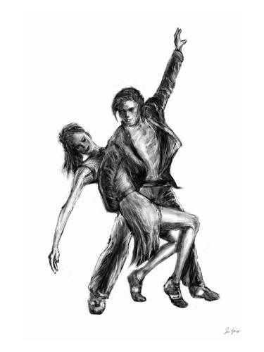 Ballroom Dance art - Swing dancers (Study 28) thumb