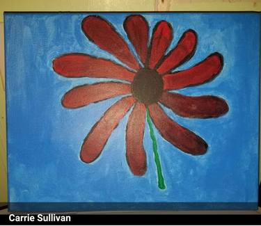 Original Expressionism Floral Paintings by Carrie Sullivan