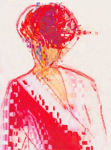 Original Contemporary Abstract Drawing by Zlatka Paneva