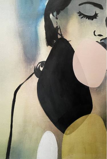 Original Minimalism Love Painting by Zlatka Paneva