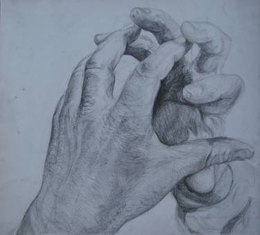 Study of hands thumb