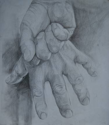 Study of hands thumb