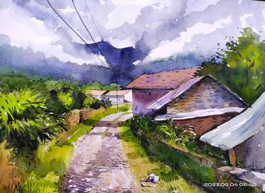 Original Conceptual Landscape Painting by Rajesh Manimala