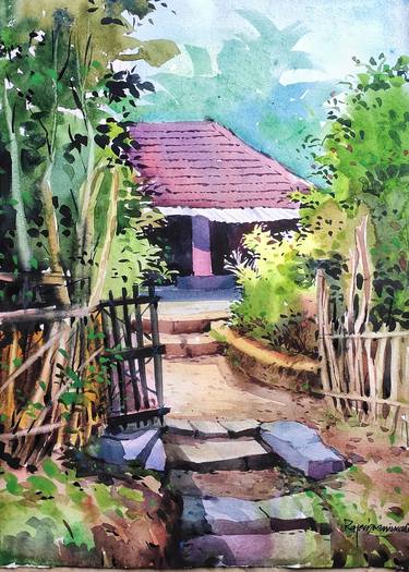 Print of Home Paintings by Rajesh Manimala