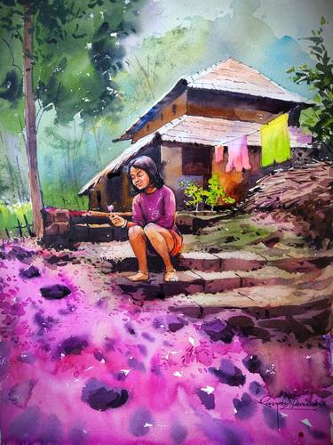 Saatchi Art Artist Rajesh Manimala; Paintings, “Blossom” #art