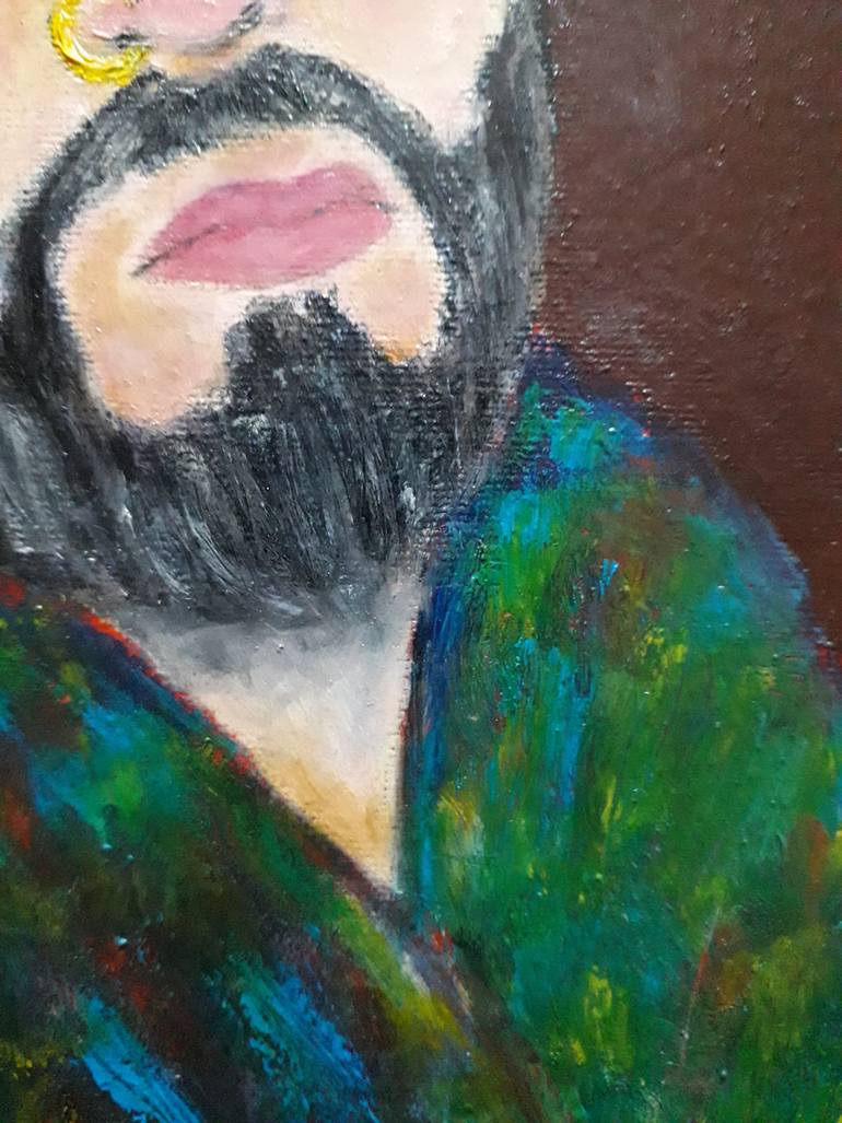 Original Figurative People Painting by Cp Artist