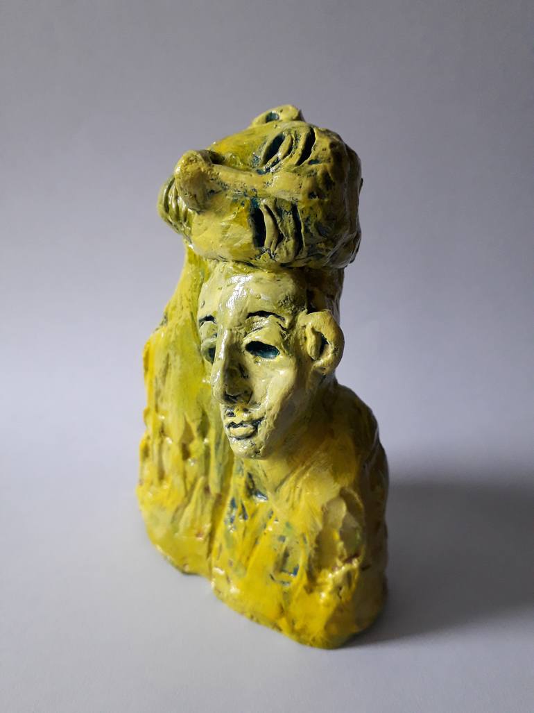 Original Abstract Love Sculpture by Cp Artist
