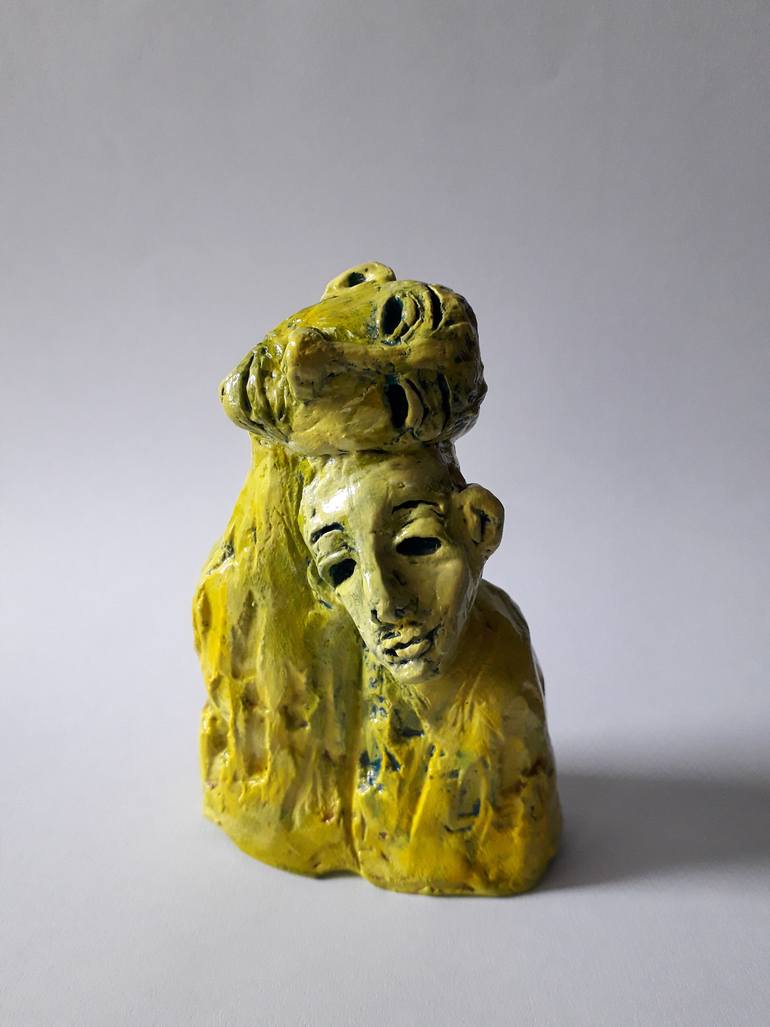 Original Abstract Love Sculpture by Cp Artist