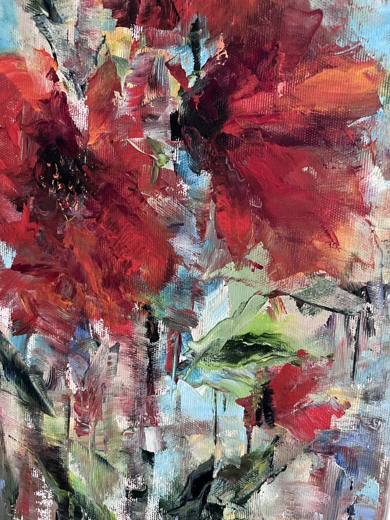 Original Abstract Floral Painting by Jelena Sultanova