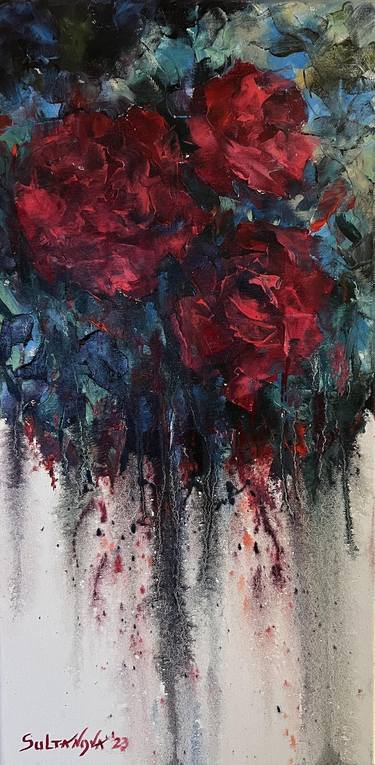 Original Abstract Floral Paintings by Jelena Sultanova