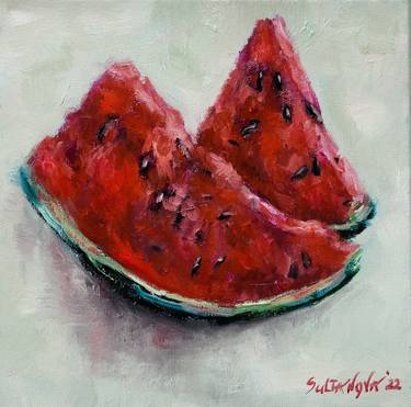 Original Impressionism Food & Drink Paintings by Jelena Sultanova