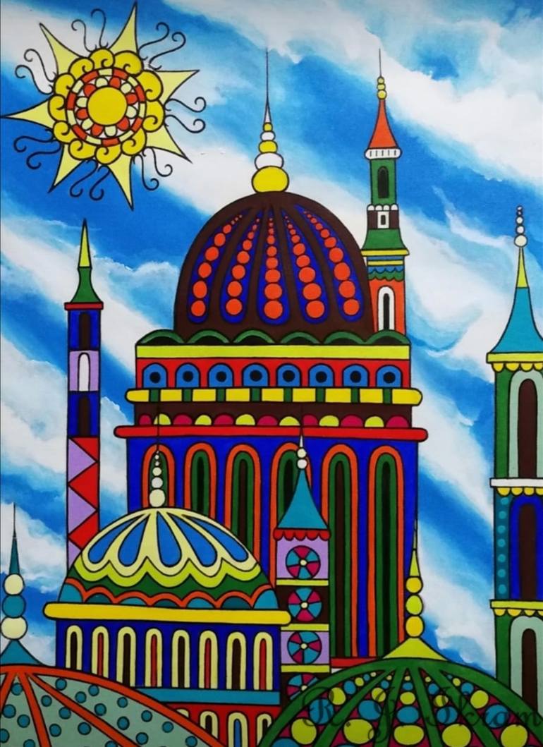 Mosques, Minarets and Domes - Limited Edition 1 of 100 Painting by ...